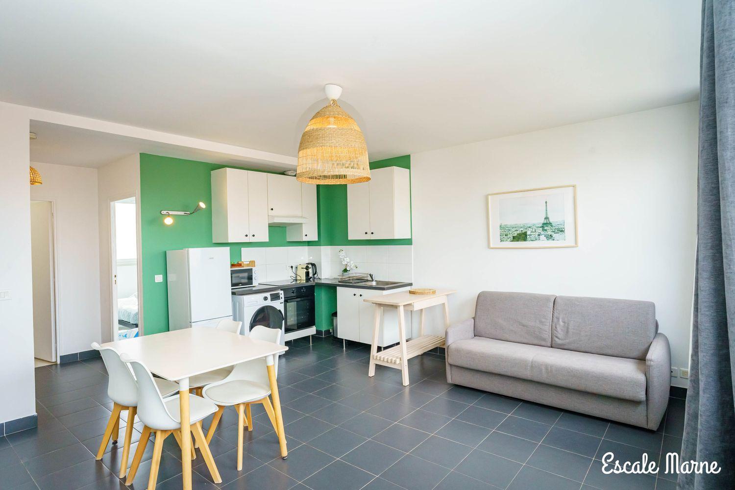 Escale-Marne Fr - 201 - Free Parking - Free Luggage Storage - All Equipped - Linen Included - Washing Machine - Luxury Emma Mattress 160X200 - 10Mn Walk Metro 8 - Rer A - Panoramic View - From 1 To 6 Guests Maisons-Alfort Exteriér fotografie