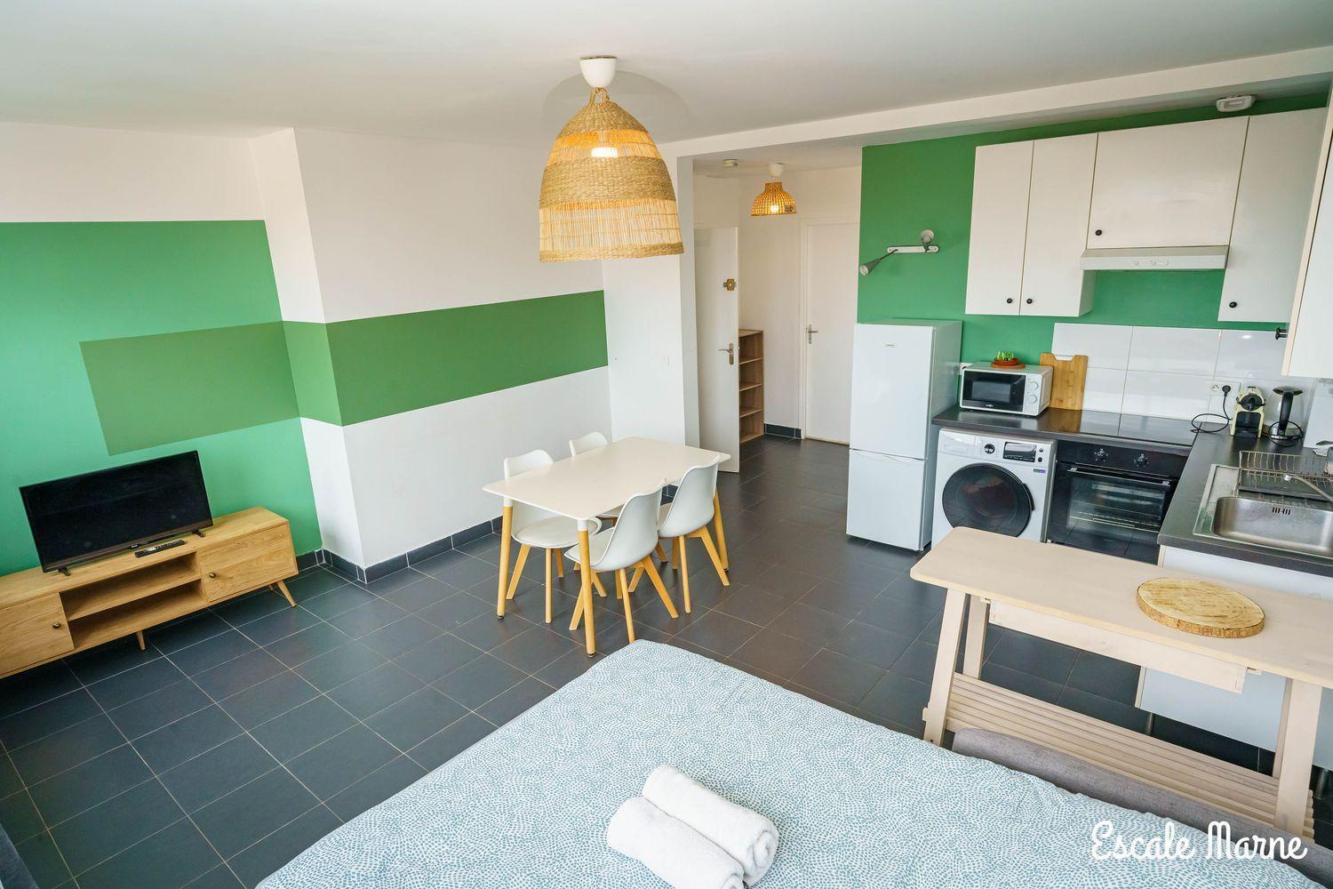 Escale-Marne Fr - 201 - Free Parking - Free Luggage Storage - All Equipped - Linen Included - Washing Machine - Luxury Emma Mattress 160X200 - 10Mn Walk Metro 8 - Rer A - Panoramic View - From 1 To 6 Guests Maisons-Alfort Exteriér fotografie